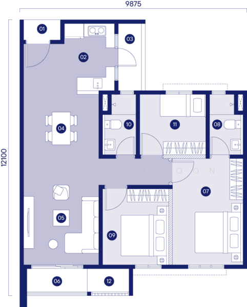 Servis Apartment untuk Dijual di Tuju Residences - Roberto Phoon - PropertyGuru.com.my