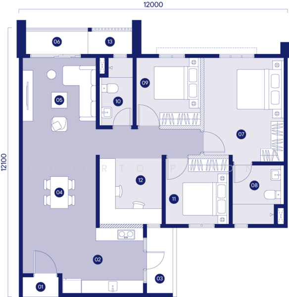 Servis Apartment untuk Dijual di Tuju Residences - Roberto Phoon - PropertyGuru.com.my