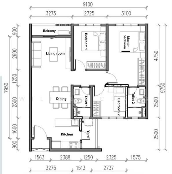 Service Residence for Rent at Jernih Residence - Wilfred Cumar - PropertyGuru.com.my
