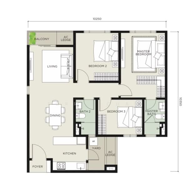 Servis Apartment untuk Dijual di Cavara @ Uptown Residences 2 - Torres Chan - PropertyGuru.com.my