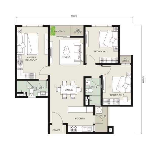Servis Apartment untuk Dijual di Cavara @ Uptown Residences 2 - Torres Chan - PropertyGuru.com.my