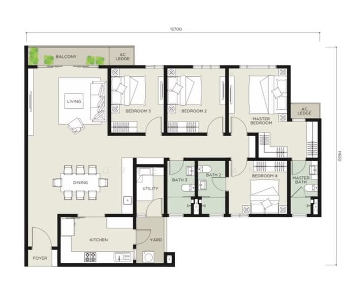 Servis Apartment untuk Dijual di Cavara @ Uptown Residences 2 - Torres Chan - PropertyGuru.com.my