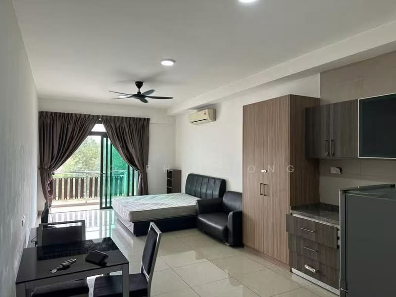 Service Residence for Sale at D'Secret Garden (Pangsapuri Kempas Indah) - Dolphine Ong - Balcony - PropertyGuru.com.my