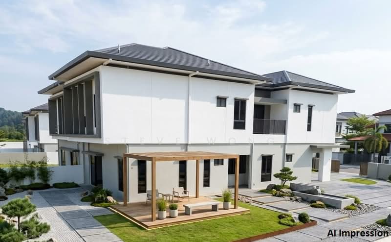 Rumah Berkembar untuk Dijual di Bandar Kinrara Seksyen 8 (Bandar Kinrara) - Steve Wong - Exterior - AI Impression - PropertyGuru.com.my