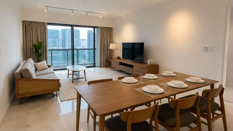 Service Residence for Rent at TRX Residences - Ariel Lee - Living Room - PropertyGuru.com.my