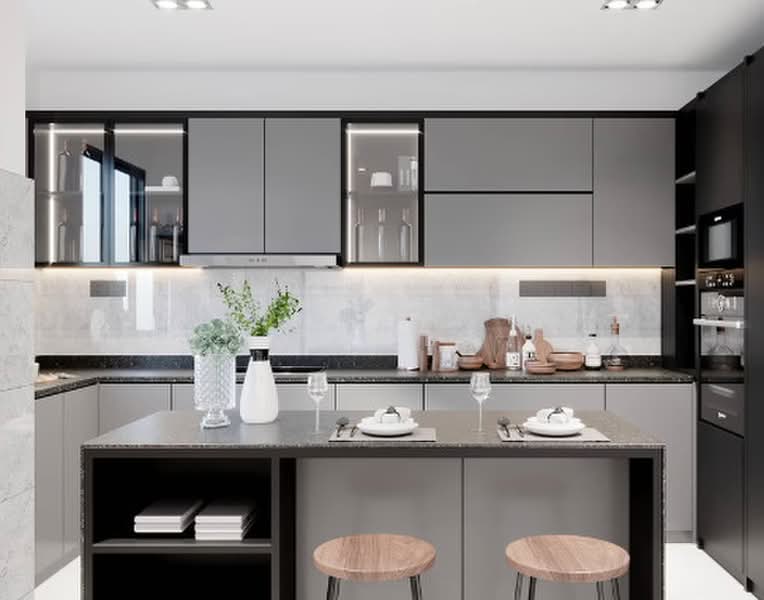 Condominium for Sale at Embun Residence - Kiki Bu - Kitchen - PropertyGuru.com.my