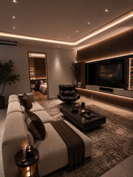 Kondominium untuk Dijual di Quartz @ Queens Residenz, Queensville - Jack Lee - Living Room - PropertyGuru.com.my