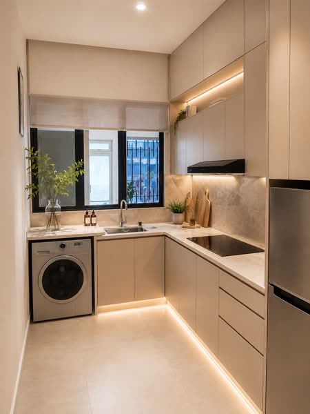 Kondominium untuk Dijual di Quartz @ Queens Residenz, Queensville - Jack Lee - Kitchen - PropertyGuru.com.my