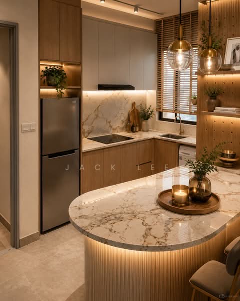 Kondominium untuk Dijual di Quartz @ Queens Residenz, Queensville - Jack Lee - Kitchen - PropertyGuru.com.my
