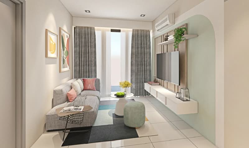 Service Residence for Sale at THE ATERA - Aylex . - Living Room - PropertyGuru.com.my