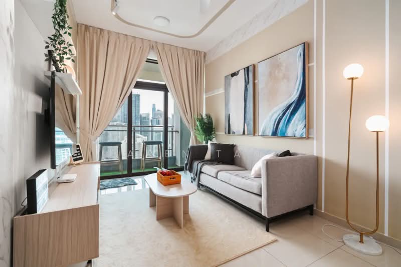 Servis Apartment untuk Dijual di Maxim Residences - Karen Tang - Living Room - PropertyGuru.com.my
