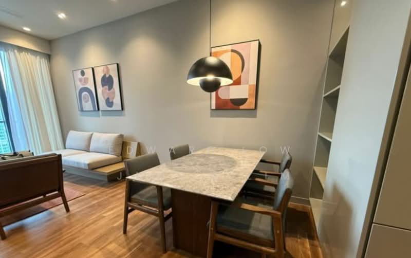 Kediaman Servis untuk Dijual di Conlay Signature Suites by E&O - Edward Low - Living Room - PropertyGuru.com.my