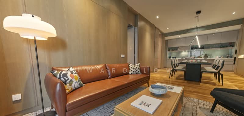 Kediaman Servis untuk Dijual di Conlay Signature Suites by E&O - Edward Low - Living Room - PropertyGuru.com.my