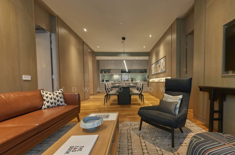 Kediaman Servis untuk Dijual di Conlay Signature Suites by E&O - Edward Low - Living Room - PropertyGuru.com.my