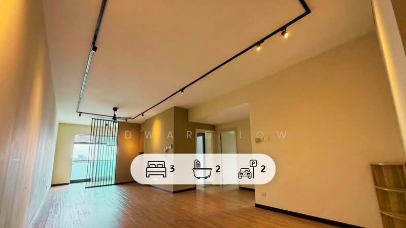 Kediaman Servis untuk Dijual di Solaris Dutamas - Edward Low - Living Room - PropertyGuru.com.my