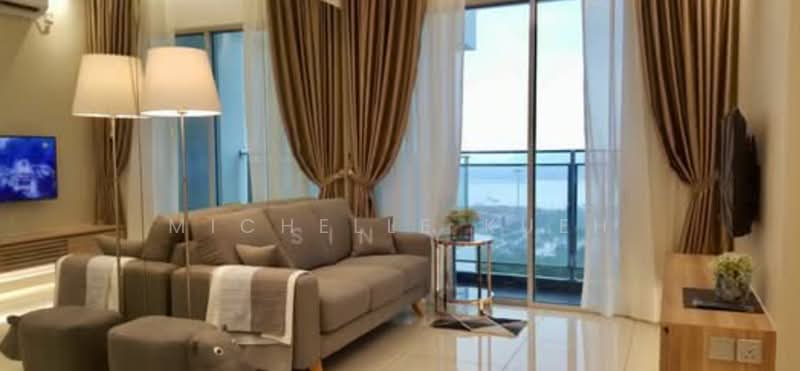 Service Residence for Rent at Sky Habitat - Michelle Kueh - Living Room - PropertyGuru.com.my