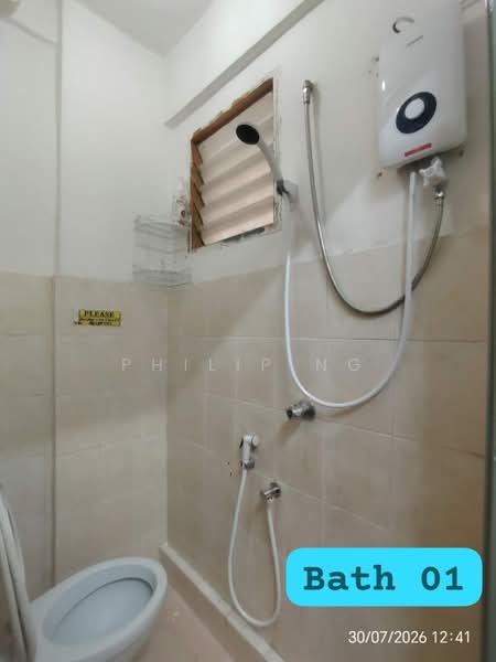 Apartment for Rent at Pangsapuri Segar Perdana - Philip Ng - Bathroom - PropertyGuru.com.my