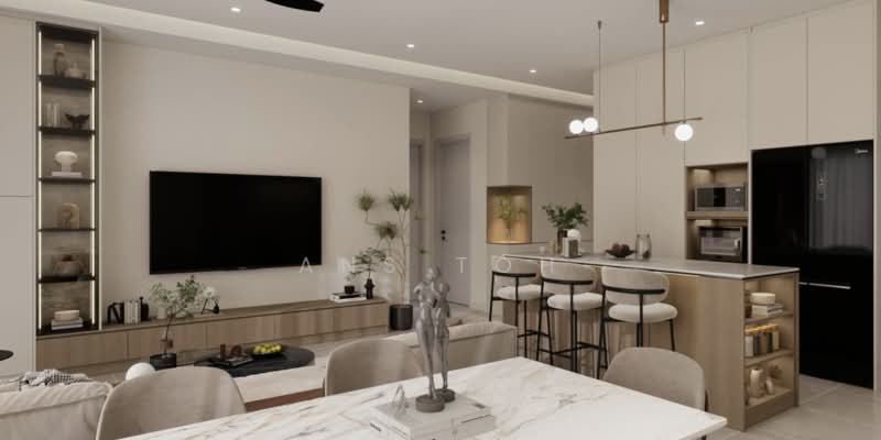 Servis Apartment untuk Dijual di The Rosewoodz @ Bukit Jalil - Yik Chuen - Living Room - PropertyGuru.com.my