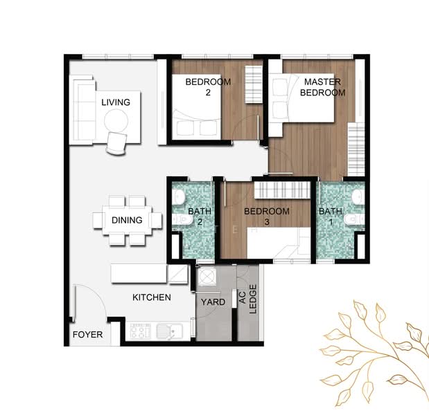 Kondominium untuk Disewa di Serina Residence - CK TEH - PropertyGuru.com.my