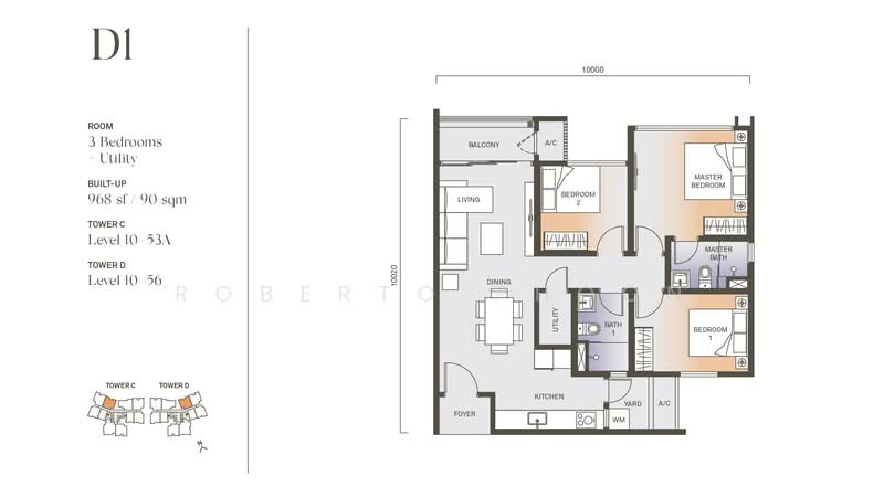 Servis Apartment untuk Dijual di The Era @ Duta North - Roberto Phoon - PropertyGuru.com.my
