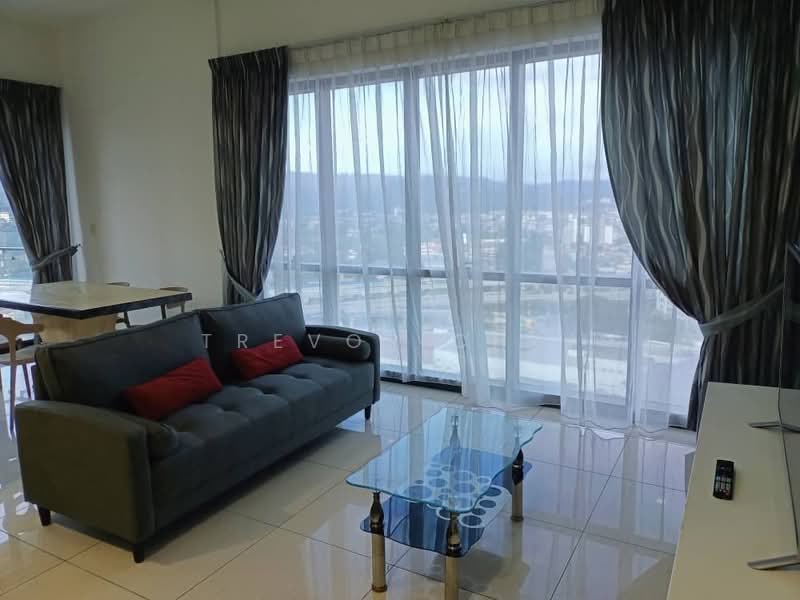 Servis Apartment untuk Disewa di The Elements - Trevor Chai - Living Room - PropertyGuru.com.my