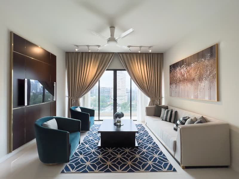 Service Residence for Rent at Oxford Residences @ Pavilion Embassy - Ping Shin - Living Room - PropertyGuru.com.my