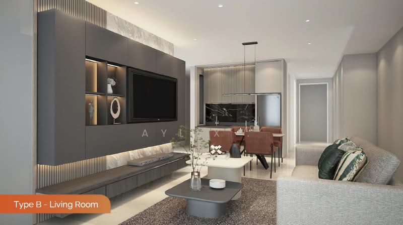 Servis Apartment untuk Dijual di The Atera @ Petaling Jaya - Phase 2 - Aylex . - Living Room - PropertyGuru.com.my