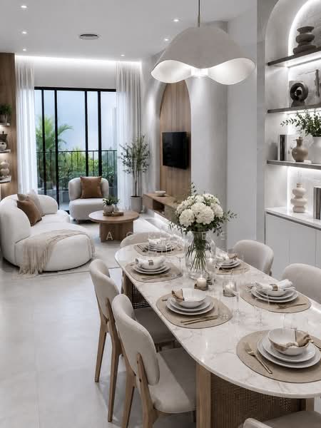 Kondominium untuk Dijual di Quartz @ Queens Residenz, Queensville - Jack Lee - Living Room - PropertyGuru.com.my