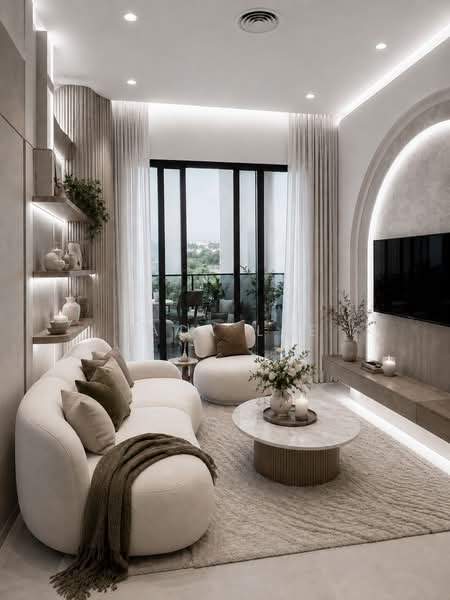 Kondominium untuk Dijual di Quartz @ Queens Residenz, Queensville - Jack Lee - Living Room - PropertyGuru.com.my