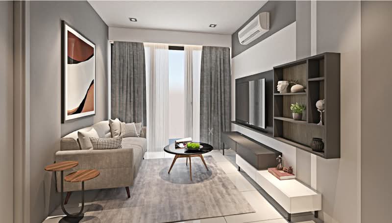 Servis Apartment untuk Dijual di THE ATERA - Aylex . - Living Room - PropertyGuru.com.my