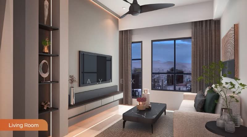 Servis Apartment untuk Dijual di THE ATERA - Aylex . - Living Room - PropertyGuru.com.my