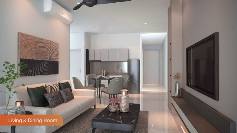 Servis Apartment untuk Dijual di THE ATERA - Aylex . - Living Room - PropertyGuru.com.my