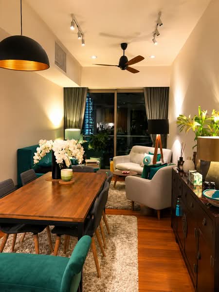 Service Residence for Rent at Stonor 3 - Jay Selvam - Living Room - PropertyGuru.com.my
