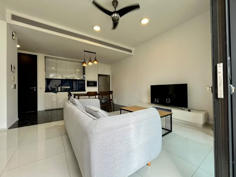 Servis Apartment untuk Disewa di Arcoris Residences - Jayden Tong - Living Room - PropertyGuru.com.my