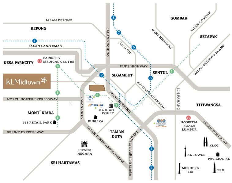 Office for Rent in KL Metropolis (Dutamas) - Kelly Ang - Location Map - PropertyGuru.com.my