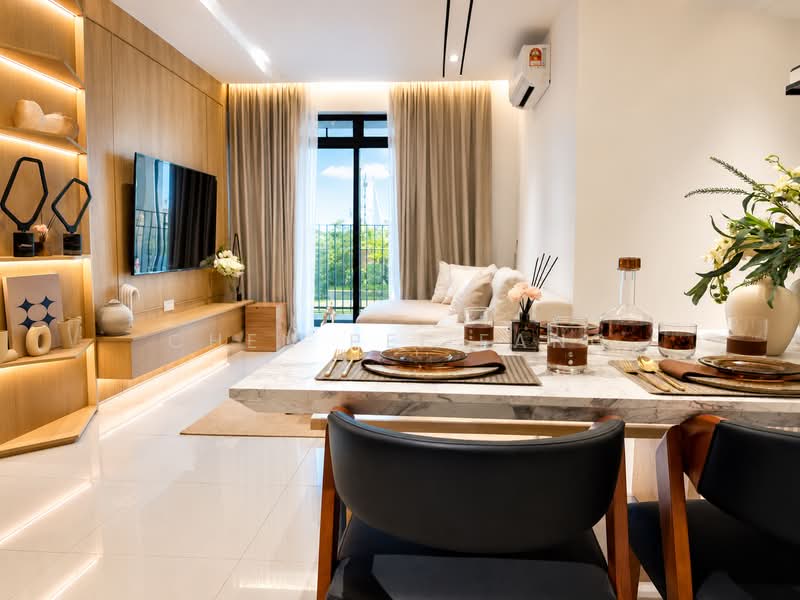 Service Residence for Sale at Bodaiju Residences - Chen Pei Fang - Living Room - PropertyGuru.com.my