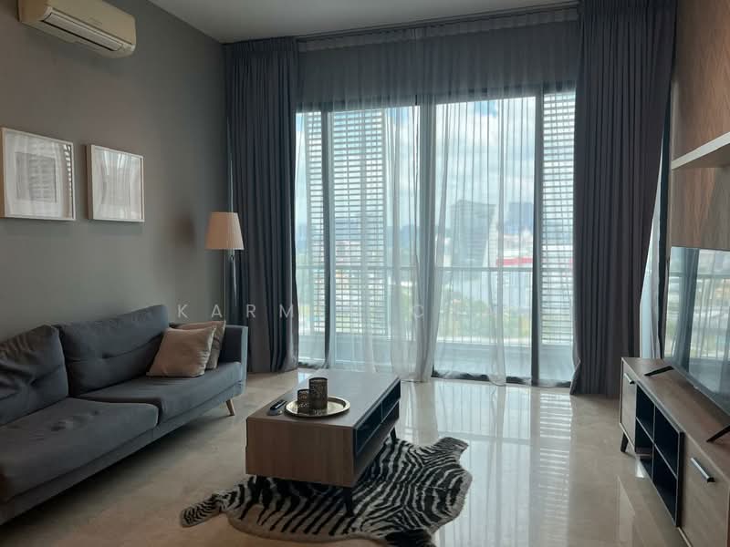 Servis Apartment untuk Disewa di Vogue Suites One - Karmen Chan - Living Room - PropertyGuru.com.my