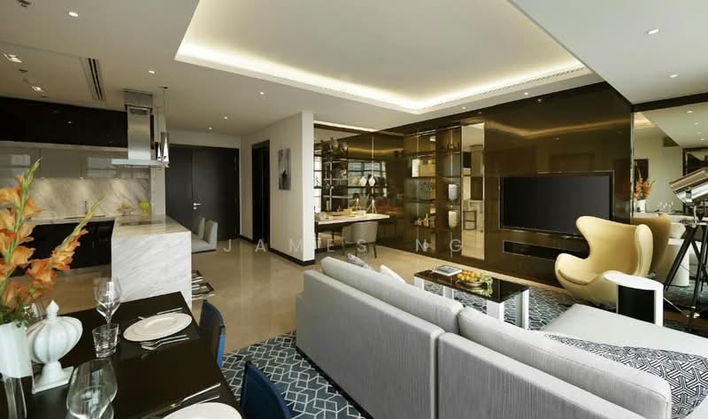 Servis Apartment untuk Dijual di The Ritz-Carlton Residences - James Ng - Living Room - PropertyGuru.com.my