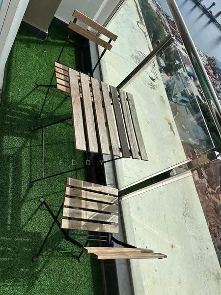 Kediaman Servis untuk Dijual di Sky Habitat - Eddy Tan - Balcony - PropertyGuru.com.my