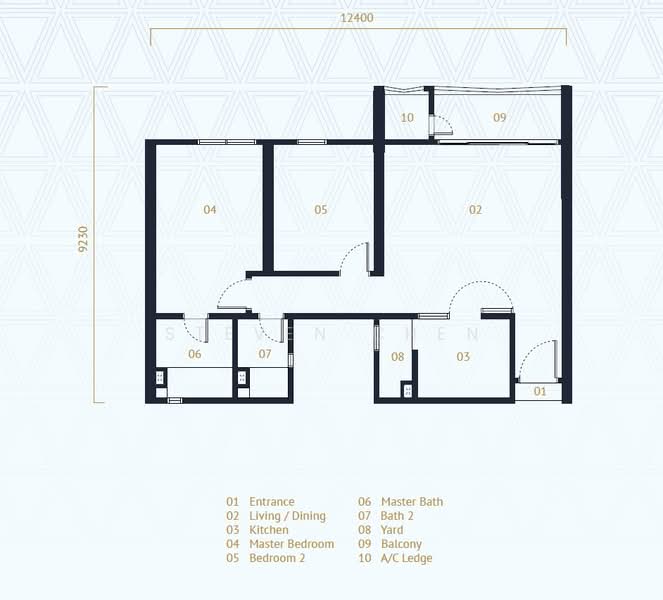 Servis Apartment untuk Disewa di UNA Serviced Apartment - Steven Chen - PropertyGuru.com.my