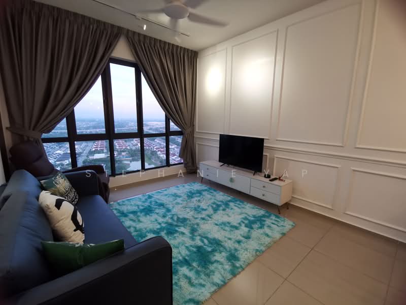 Servis Apartment untuk Dijual di Gravit8, Klang - Stephanie Yap - Living Room - PropertyGuru.com.my