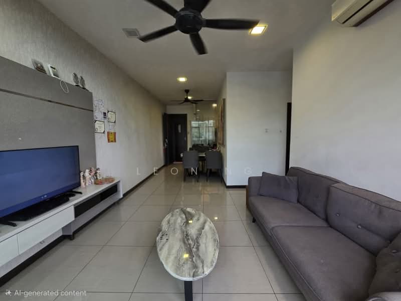 Servis Apartment untuk Dijual di Molek Regency - Leon Ng - Living Room - PropertyGuru.com.my