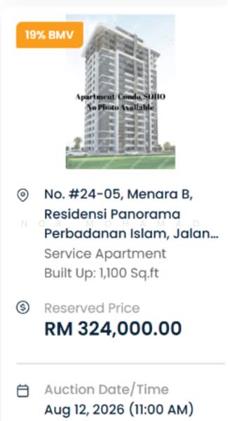 Pangsapuri untuk Dijual di Residensi Panorama - Nor Mohamad - PropertyGuru.com.my
