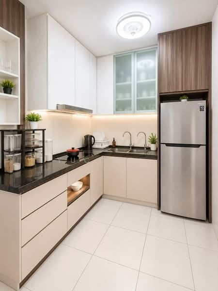 Servis Apartment untuk Dijual di Sky Peak Residences - Yucong . - Kitchen - PropertyGuru.com.my