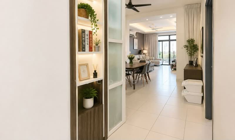 Servis Apartment untuk Dijual di Sky Peak Residences - Yucong . - Living Room - PropertyGuru.com.my