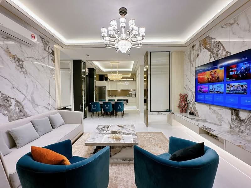 Service Residence for Sale at Oxford Residences @ Pavilion Embassy - thomas lee - Living Room - PropertyGuru.com.my