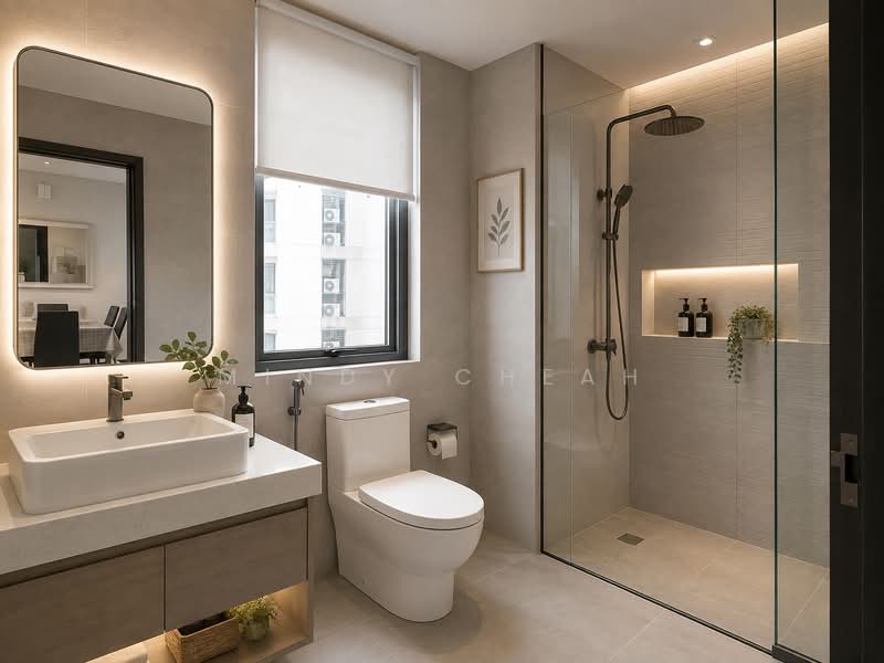 Servis Apartment untuk Disewa di Mercu Summer Suites - Mindy Cheah - Bathroom - PropertyGuru.com.my