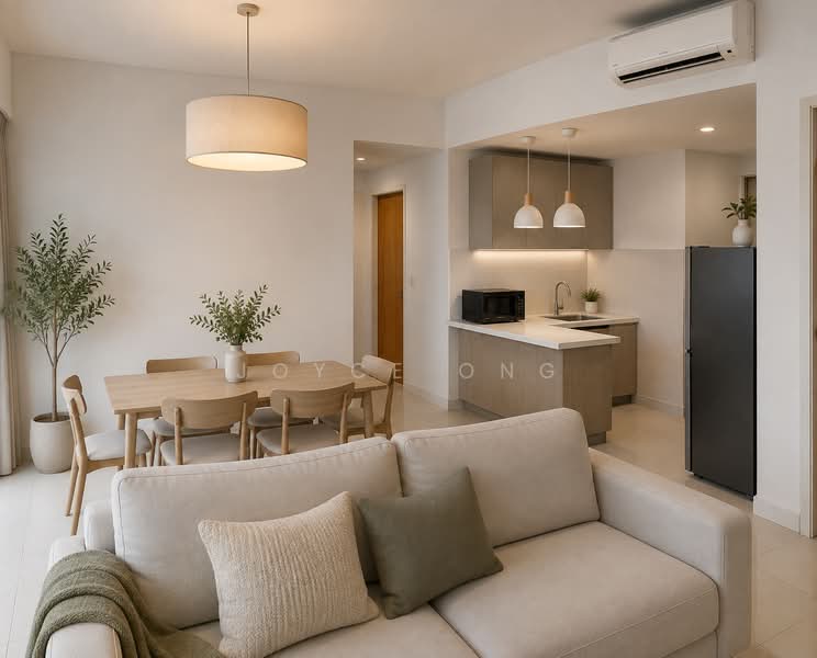 Servis Apartment untuk Dijual di Setia SKY Residences - Joyce Ong - Living Room - PropertyGuru.com.my