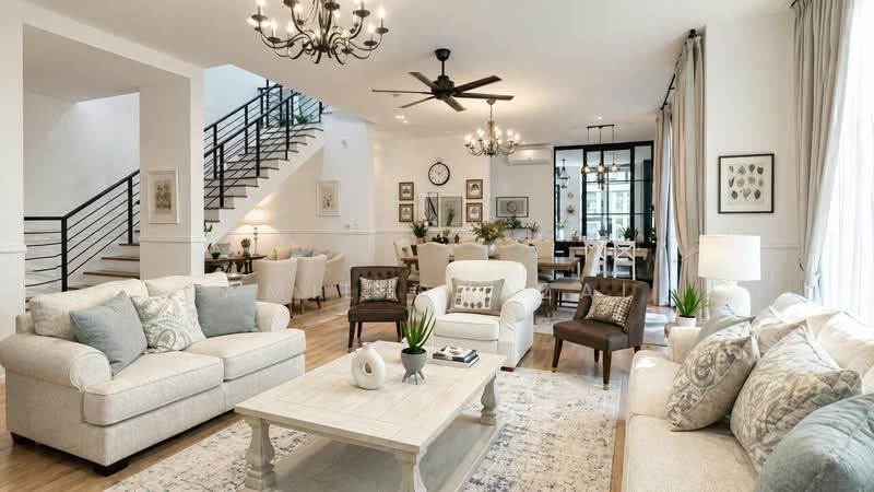 Rumah Berkembar untuk Dijual di Garden Residence (Cyberjaya) - Kamil Ghazali - Living Room - PropertyGuru.com.my