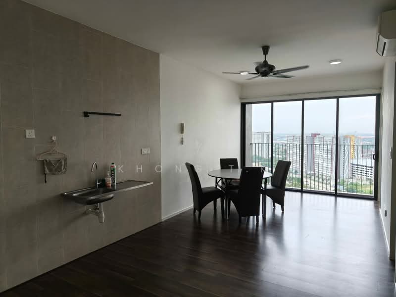 Servis Apartment untuk Disewa di Geo Bukit Rimau - Khong T.K - Open Concept (Living, Dining & Kitchen) - PropertyGuru.com.my